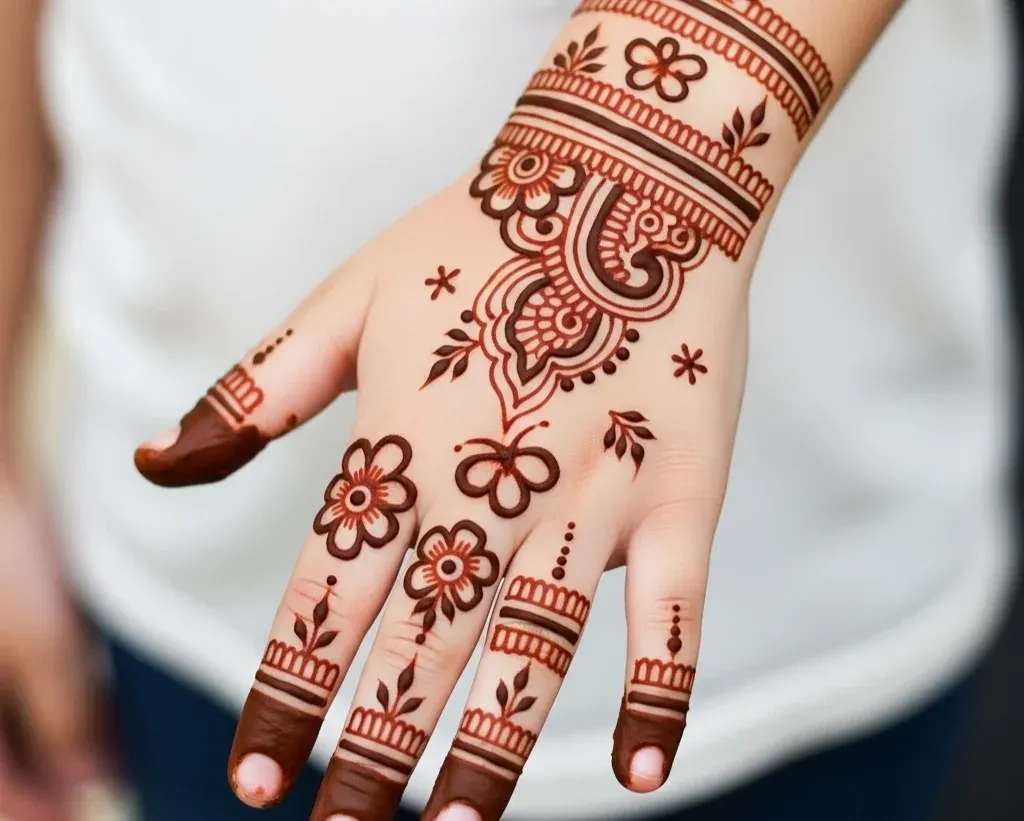 Mehndi Designs for Kids Front Hand Full Hand Mehndi Designs for Kids Front Hand Full Hand