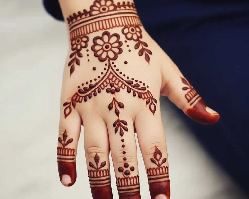 Mehndi Designs for Kids Front Hand Simple Mehndi Designs for Kids Front Hand Simple