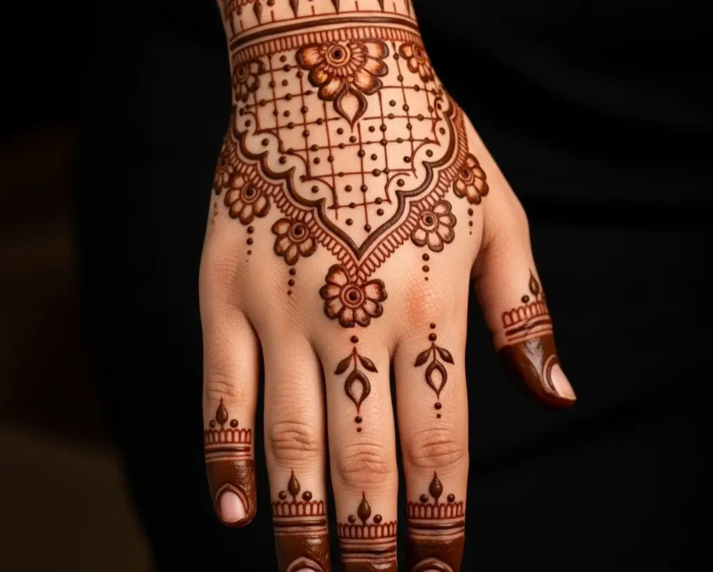 Mehndi Designs Khafif Back Side