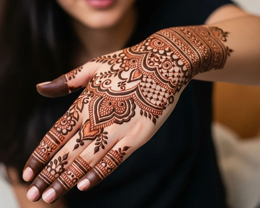 Mehndi Designs Khafif Back Side