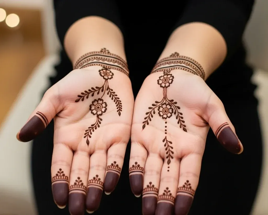 Mehndi Designs Khafif Simple Front