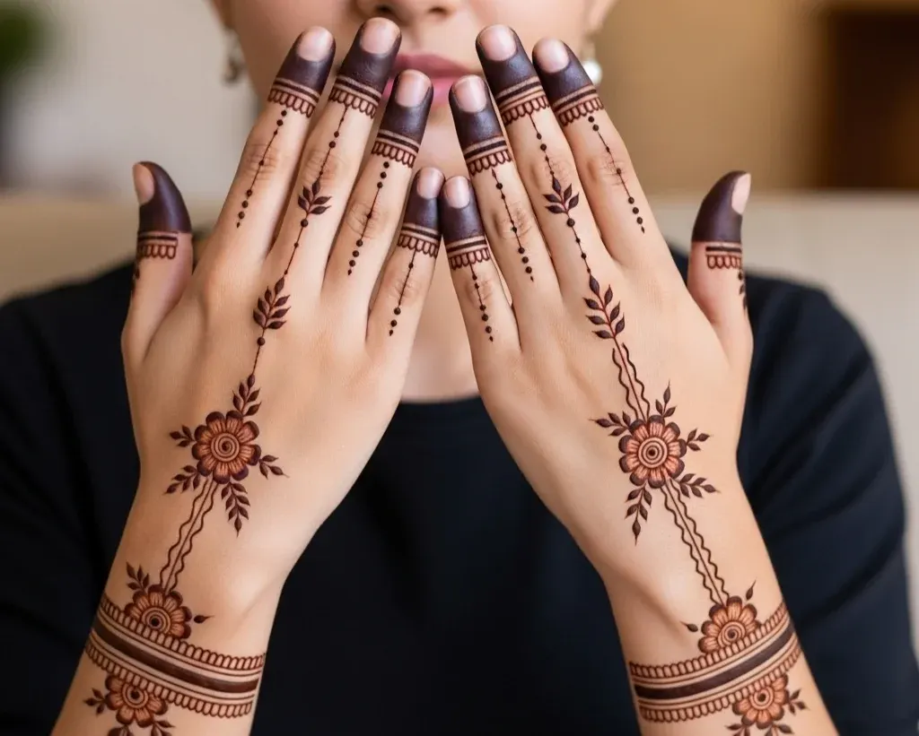 Mehndi Designs Khafif Simple Front