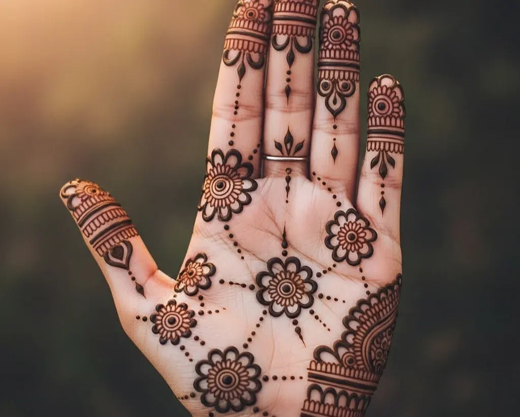Palm Cute Small Mehndi Designs
