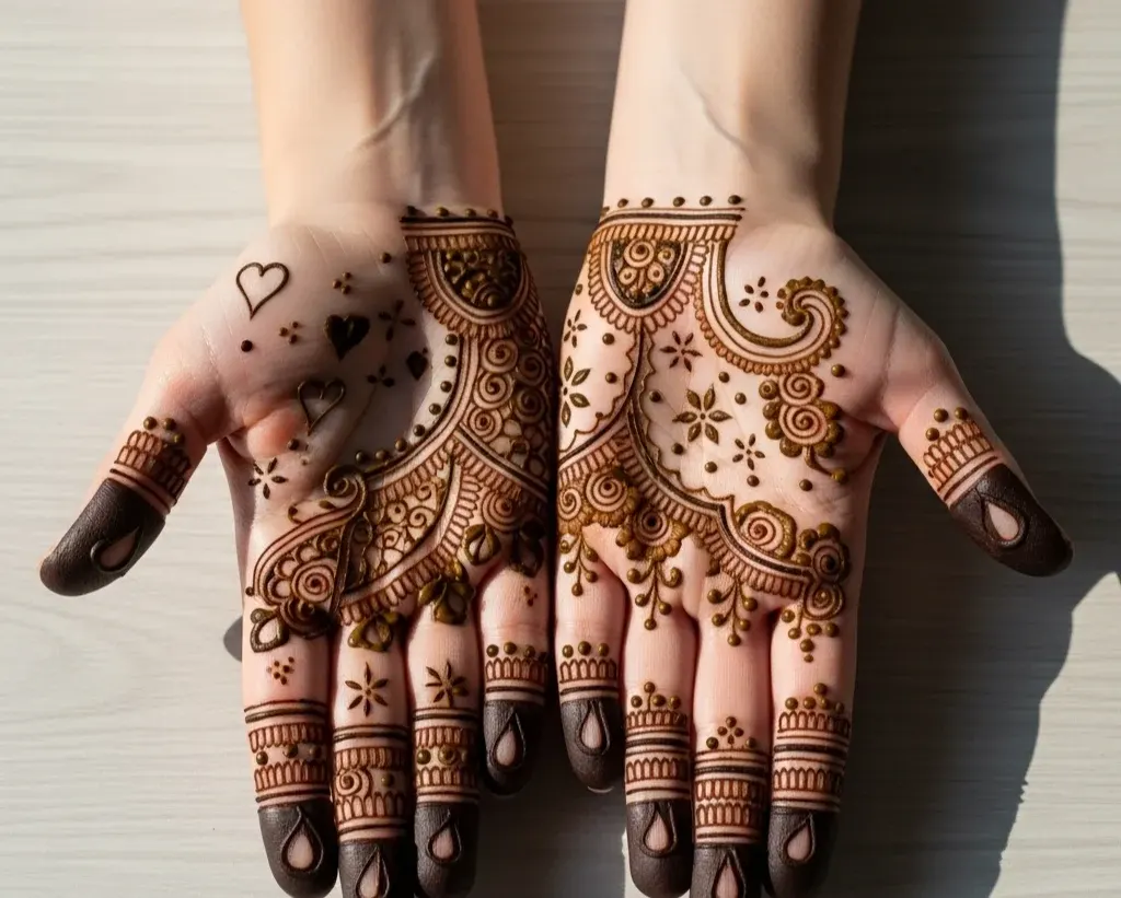 Palm Palm Cute Small Mehndi Designs