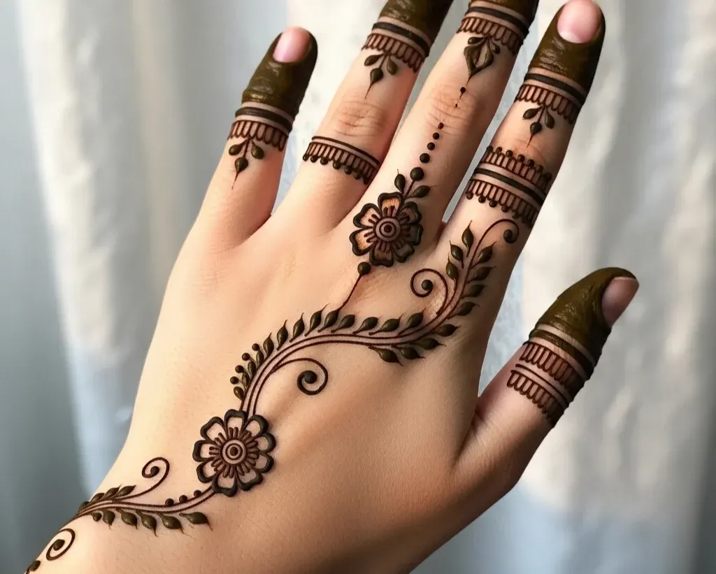 Pinterest Aesthetic Mehndi Design Simple