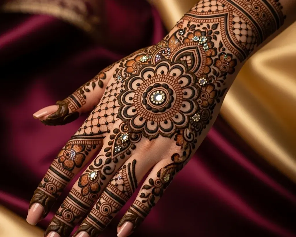 Royal Royal Stylish Back Hand Mehndi Design