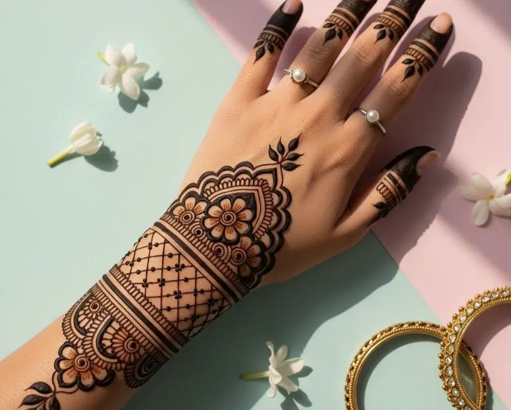 Simple Instagram Stylish Back Hand Mehndi Designs