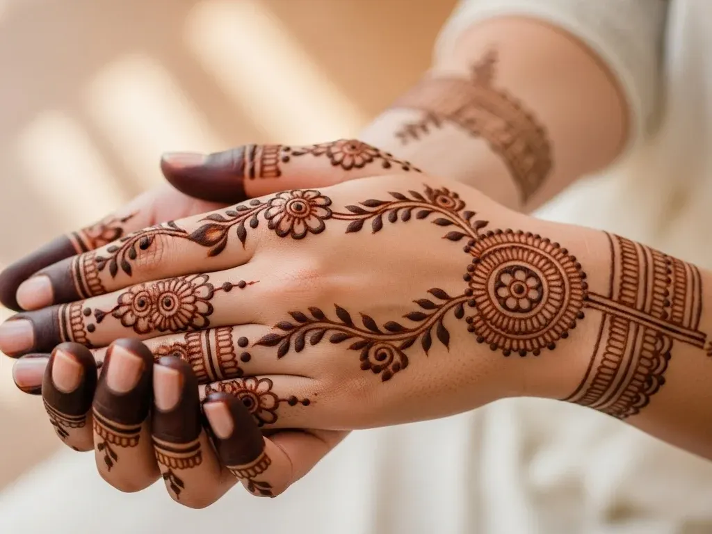 Simple Mehndi Designs for Hands