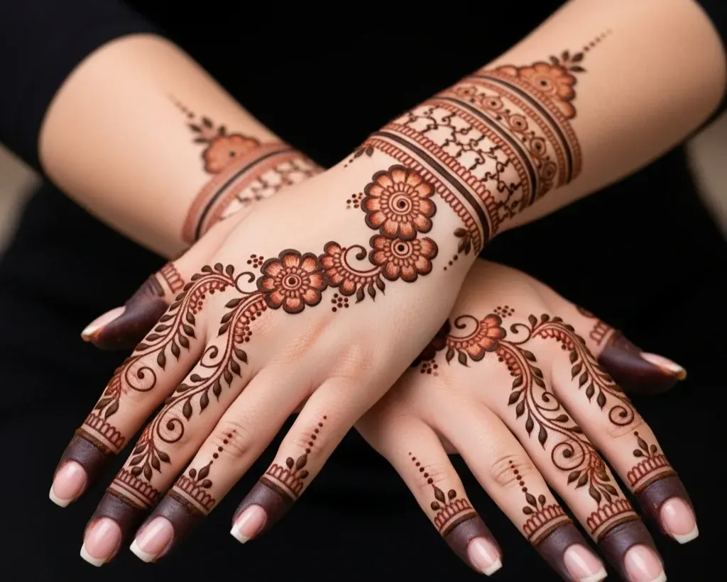 Simple Mehndi Designs Khafif