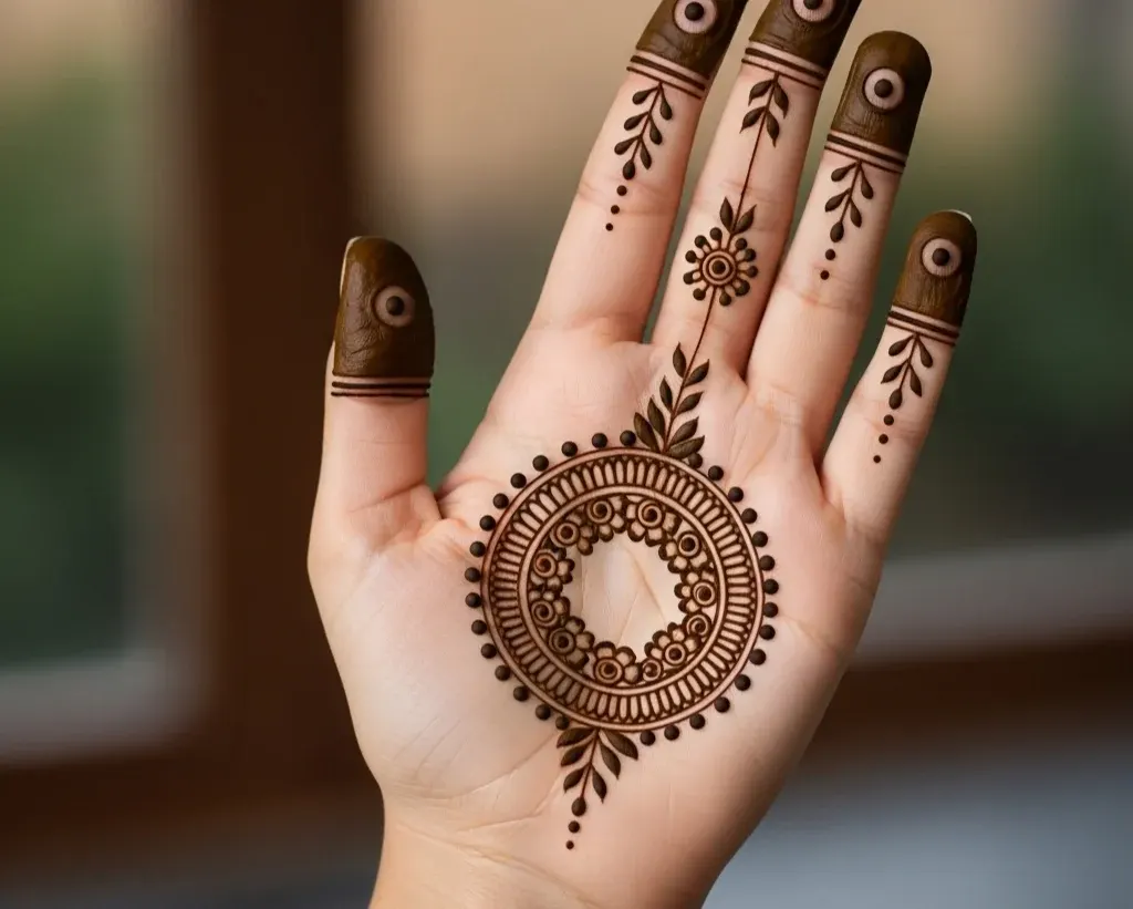 Simple Simple Circle Mehndi Designs Facebook