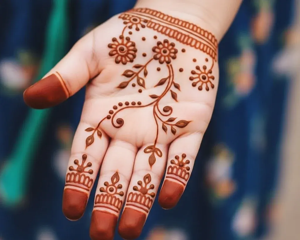 Simple Mehndi Designs for Kids Front Hand Simple Mehndi Designs for Kids Front Hand