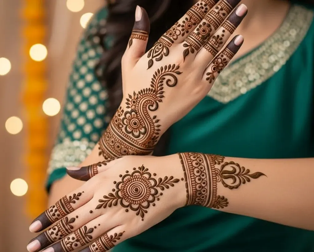 Simple Simple New Teej Mehndi Designs