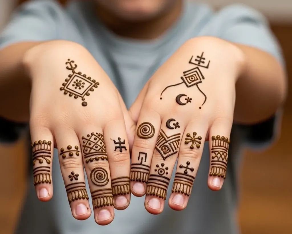 Small Mehndi Designs for Boys
