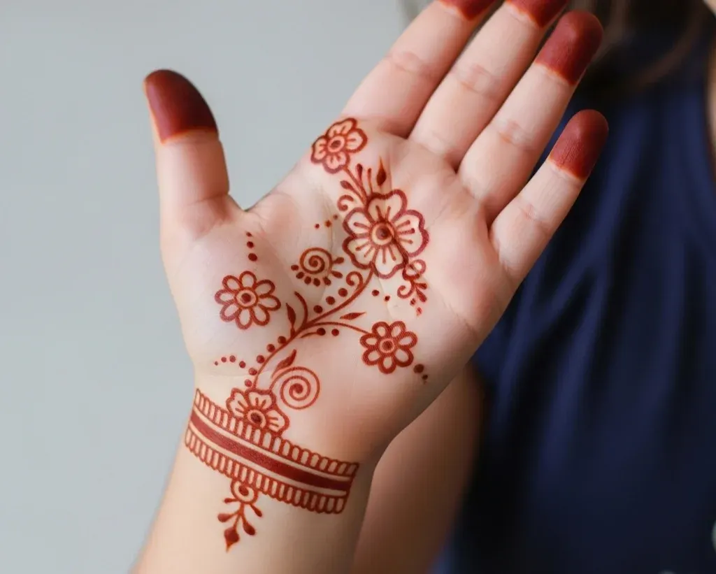 Small Mehndi Designs for Kids Front Hand Small Mehndi Designs for Kids Front Hand
