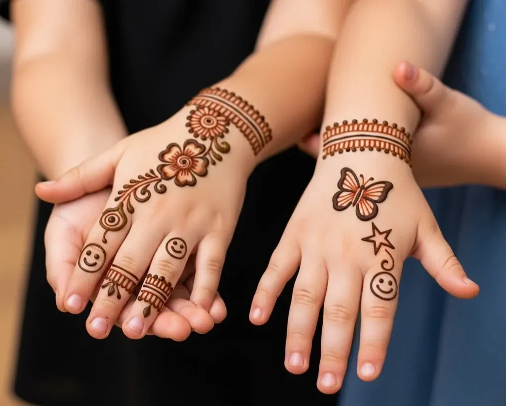 Small Mehndi Designs for Kids