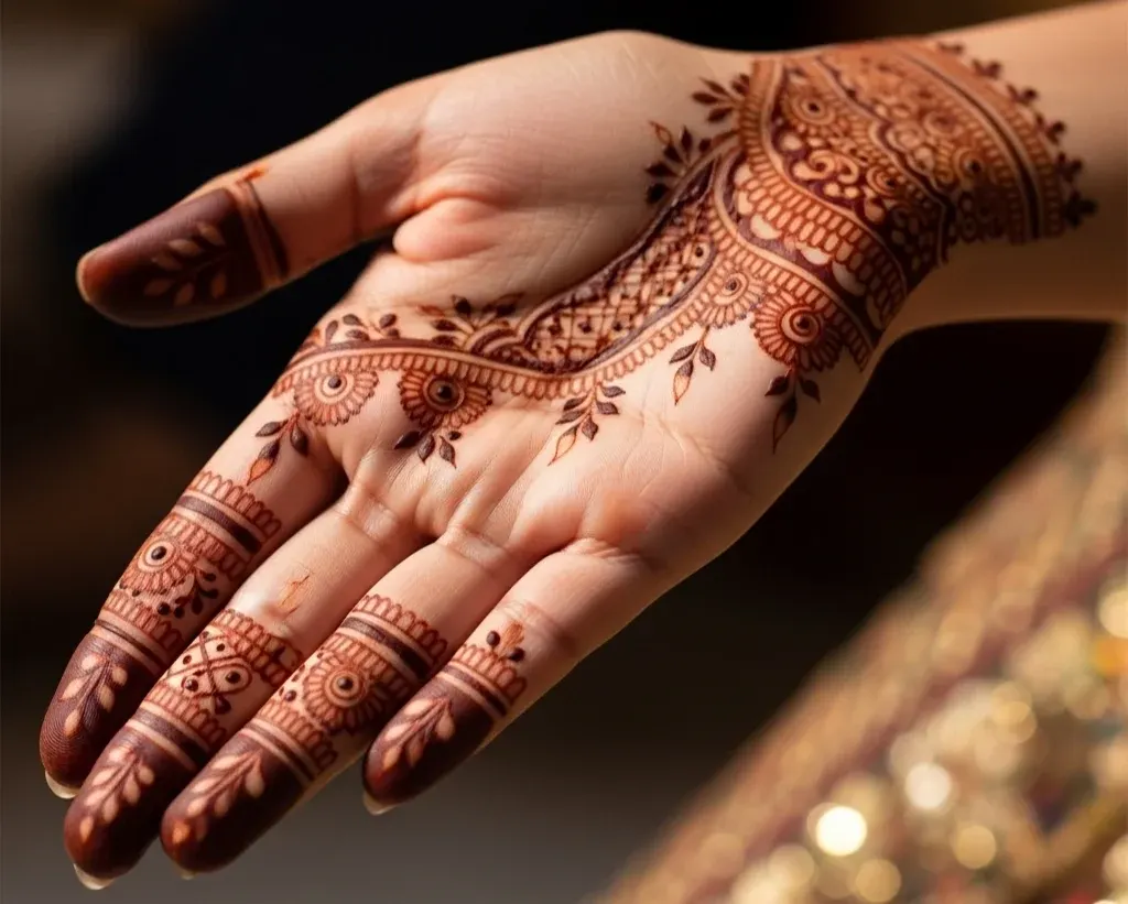 Small Mehndi Designs for Front Hand