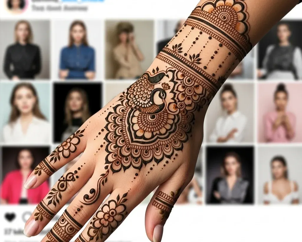 Tattoo Instagram Stylish Back Hand Mehndi Designs