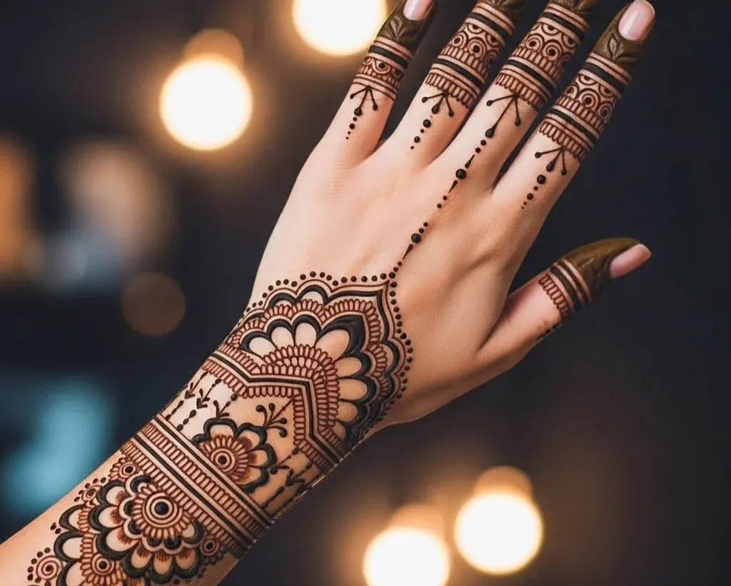 Tattoo Instagram Stylish Back Hand Mehndi Designs