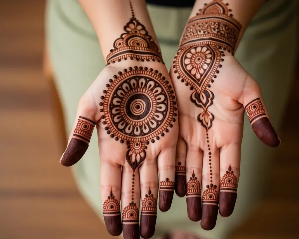 Tikki Mehndi Circle Mehndi Designs Facebook