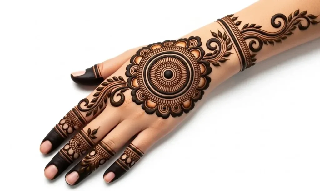 Circle Mehndi Designs